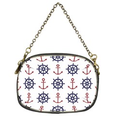 Nautical Seamless Pattern Chain Purse (two Sides) by Grandong