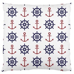 Nautical Seamless Pattern Large Cushion Case (two Sides) by Grandong