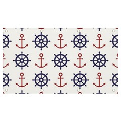 Nautical Seamless Pattern Banner And Sign 7  X 4  by Grandong