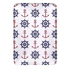 Nautical Seamless Pattern Rectangular Glass Fridge Magnet (4 Pack) by Grandong