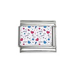 Hearts Seamless Pattern Memphis Style Italian Charm (9mm) Front