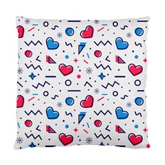 Hearts Seamless Pattern Memphis Style Standard Cushion Case (two Sides) by Grandong