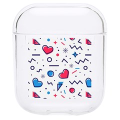 Hearts Seamless Pattern Memphis Style Hard Pc Airpods 1/2 Case by Grandong