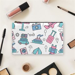 Transportation Seamless Pattern Cosmetic Bag (medium) by Grandong