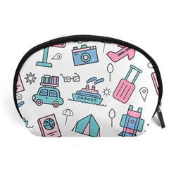 Transportation Seamless Pattern Accessory Pouch (large) by Grandong