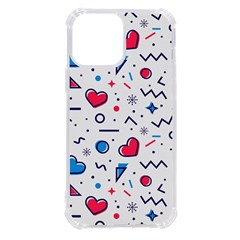 Hearts Seamless Pattern Memphis Style Iphone 13 Pro Max Tpu Uv Print Case by Grandong