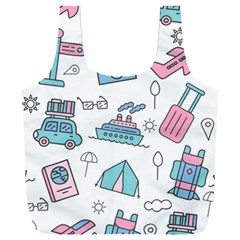 Transportation Seamless Pattern Full Print Recycle Bag (xxl) by Grandong