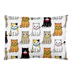 Cat Kitten Seamless Pattern Pillow Case by Grandong