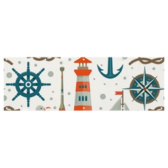 Nautical Elements Pattern Background Banner And Sign 12  X 4  by Grandong