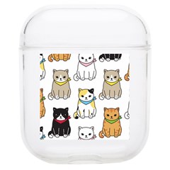 Cat Kitten Seamless Pattern Soft Tpu Airpods 1/2 Case by Grandong