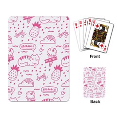 Cute Girly Seamless Pattern Playing Cards Single Design (rectangle) by Grandong