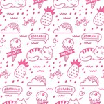 Cute Girly Seamless Pattern Play Mat (Rectangle) Front