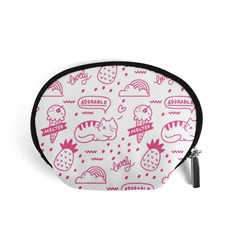 Cute Girly Seamless Pattern Accessory Pouch (small) by Grandong