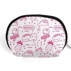 Cute Girly Seamless Pattern Accessory Pouch (medium) by Grandong