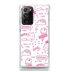 Cute Girly Seamless Pattern Samsung Galaxy Note 20 Ultra Tpu Uv Case by Grandong