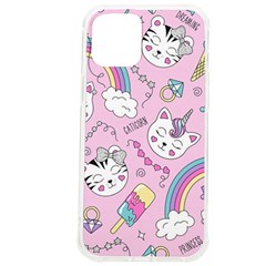 Beautiful Cute Animals Pattern Pink Iphone 12 Pro Max Tpu Uv Print Case by Grandong