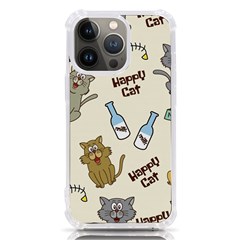 Cute Astronaut Cat With Star Galaxy Elements Seamless Pattern Iphone 13 Pro Tpu Uv Print Case by Grandong