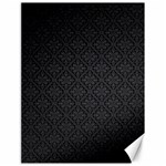 Black Floral Background, Black Backgrounds, Vintage Floral Canvas 18  x 24  17.8 x23.08  Canvas - 1