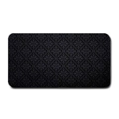 Black Floral Background, Black Backgrounds, Vintage Floral Medium Bar Mat by nateshop