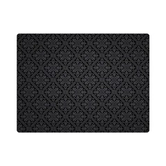 Black Floral Background, Black Backgrounds, Vintage Floral Premium Plush Fleece Blanket (mini)