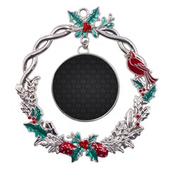 Black Floral Background, Black Backgrounds, Vintage Floral Metal X mas Wreath Holly Leaf Ornament