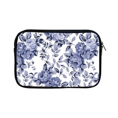 Blue Vintage Background Background With Flowers, Vintage Apple Ipad Mini Zipper Cases by nateshop