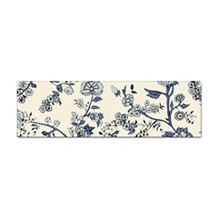 Blue Vintage Background, Blue Roses Patterns, Retro Sticker (bumper) by nateshop