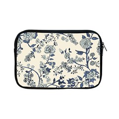 Blue Vintage Background, Blue Roses Patterns, Retro Apple Ipad Mini Zipper Cases by nateshop