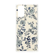 Blue Vintage Background, Blue Roses Patterns, Retro Samsung Galaxy Note 20 Tpu Uv Case by nateshop