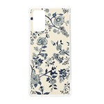 Blue Vintage Background, Blue Roses Patterns, Retro Samsung Galaxy Note 20 TPU UV Case Front