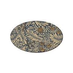 Brown Vintage Background Vintage Floral Pattern, Brown Sticker Oval (10 Pack) by nateshop