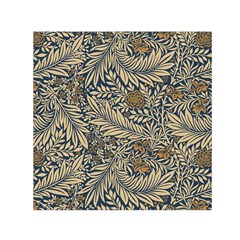 Brown Vintage Background Vintage Floral Pattern, Brown Square Satin Scarf (30  X 30 ) by nateshop