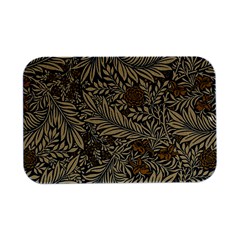 Brown Vintage Background Vintage Floral Pattern, Brown Open Lid Metal Box (silver)   by nateshop