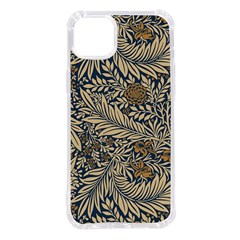 Brown Vintage Background Vintage Floral Pattern, Brown Iphone 14 Plus Tpu Uv Print Case by nateshop