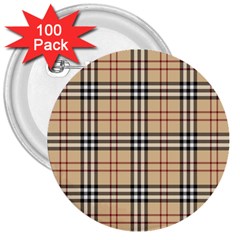 Burberry, Checker, Clothes, Fashion, Pattern 3  Buttons (100 Pack)  by nateshop