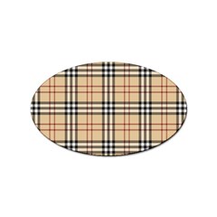 Burberry, Checker, Clothes, Fashion, Pattern Sticker Oval (10 Pack) by nateshop