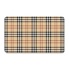 Burberry, Checker, Clothes, Fashion, Pattern Magnet (rectangular) by nateshop