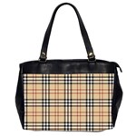 Burberry, Checker, Clothes, Fashion, Pattern Oversize Office Handbag (2 Sides) Front