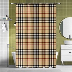 Burberry, Checker, Clothes, Fashion, Pattern Shower Curtain 48  X 72  (small)  by nateshop