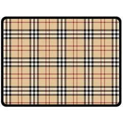 Burberry, Checker, Clothes, Fashion, Pattern Two Sides Fleece Blanket (large) by nateshop