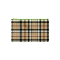 Burberry, Checker, Clothes, Fashion, Pattern Cosmetic Bag (xs) by nateshop