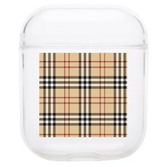 Burberry, Checker, Clothes, Fashion, Pattern Soft Tpu Airpods 1/2 Case