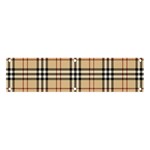 Burberry, Checker, Clothes, Fashion, Pattern Banner and Sign 4  x 1  Front