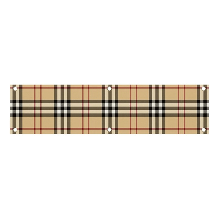 Burberry, Checker, Clothes, Fashion, Pattern Banner and Sign 4  x 1 