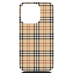 Burberry, Checker, Clothes, Fashion, Pattern Iphone 14 Pro Black Uv Print Case by nateshop