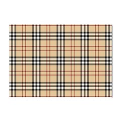 Burberry, Checker, Clothes, Fashion, Pattern Crystal Sticker (a4) by nateshop