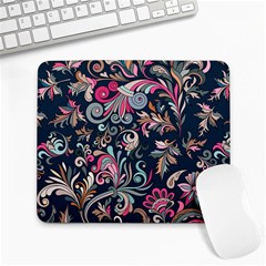 Coorful Flowers Pattern Floral Patterns Large Mousepad by nateshop