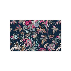 Coorful Flowers Pattern Floral Patterns Sticker Rectangular (100 Pack) by nateshop