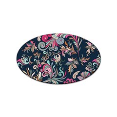 Coorful Flowers Pattern Floral Patterns Sticker Oval (10 Pack) by nateshop