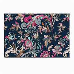 Coorful Flowers Pattern Floral Patterns Postcard 4 x 6  (pkg Of 10) by nateshop